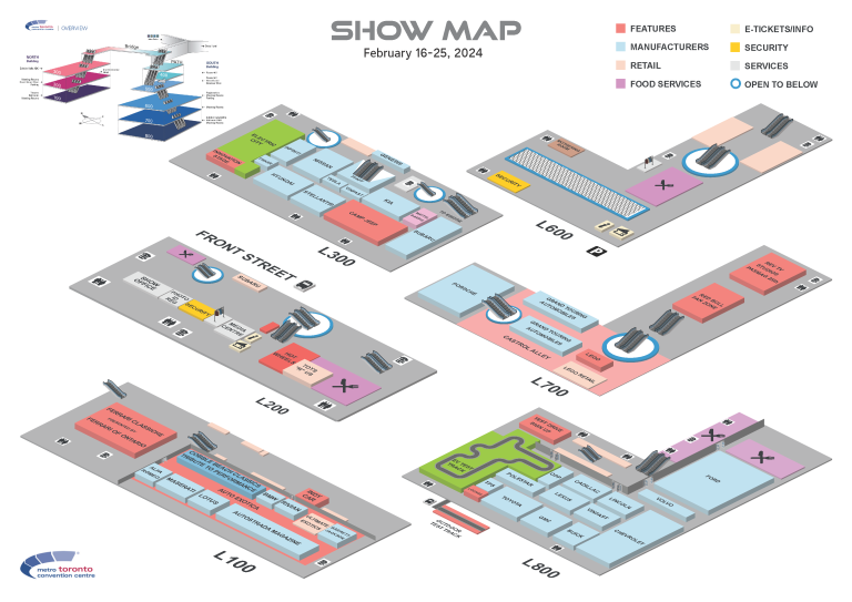 Show Map 2024 Canadian International AutoShow